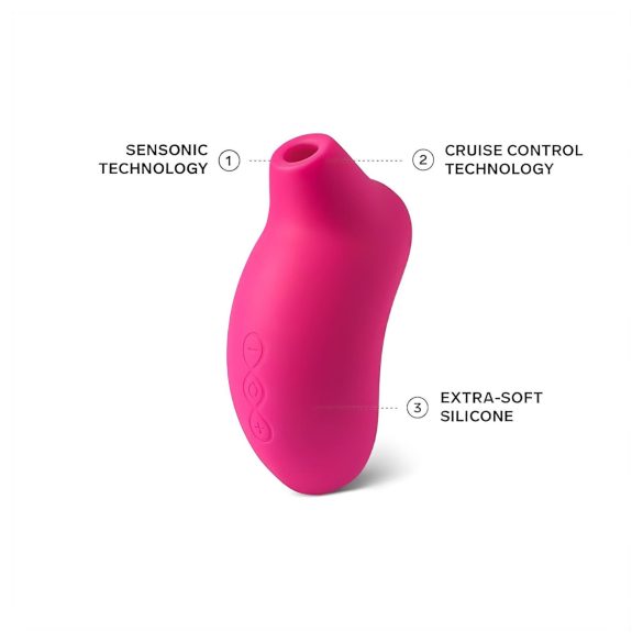 LELO Sona Cruise - geluidsgolf clitorisstimulator (kersenrood)