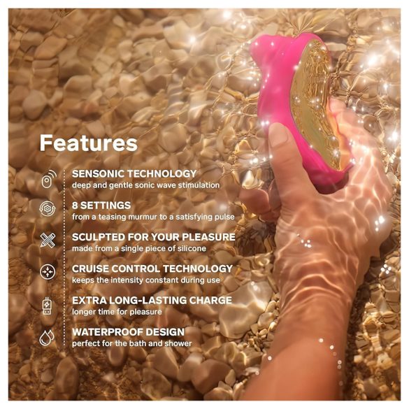 LELO Sona Cruise - clitorisstimulator met sonic waves - zwart