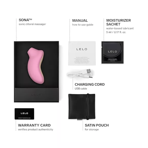 LELO Sona - clitorisstimulator met geluidsgolven - siliconen - roze