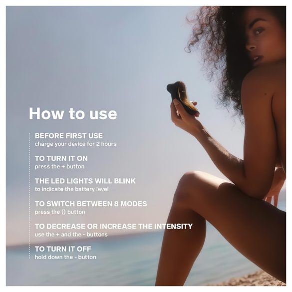 LELO Sona - clitorisstimulator met geluidsgolven - zwart