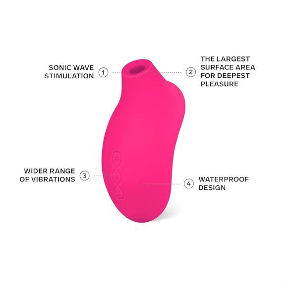 LELO Sona 2 - clitorisstimulator met geluidsgolven - rood