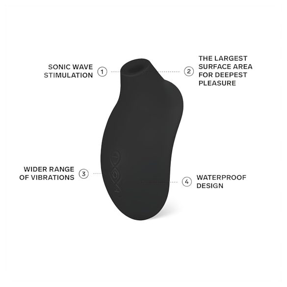 LELO Sona 2 - clitorisstimulator met sonic waves - zwart