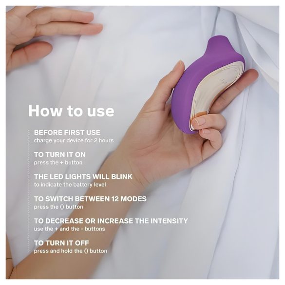LELO Sona 2 - clitorisstimulator met sonic waves - zwart