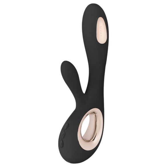 LELO Soraya Wave - rabbit vibrator - bewegende kop - zwart