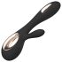 LELO Soraya Wave - rabbit vibrator - bewegende kop - zwart