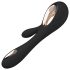 LELO Soraya Wave - rabbit vibrator - bewegende kop - zwart