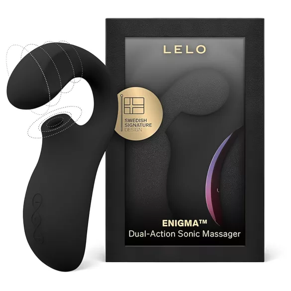 LELO Enigma - oplaadbare waterdichte 2-in-1 G-spot vibrator - zwart