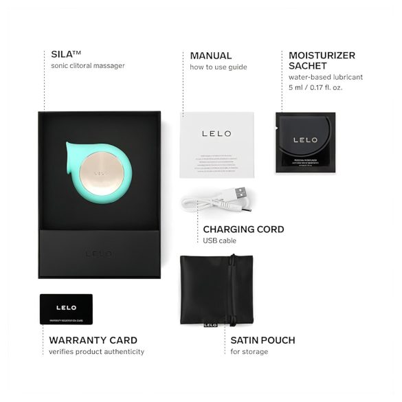 LELO Sila - clitorisstimulator met geluidsgolven - waterdicht - turquoise