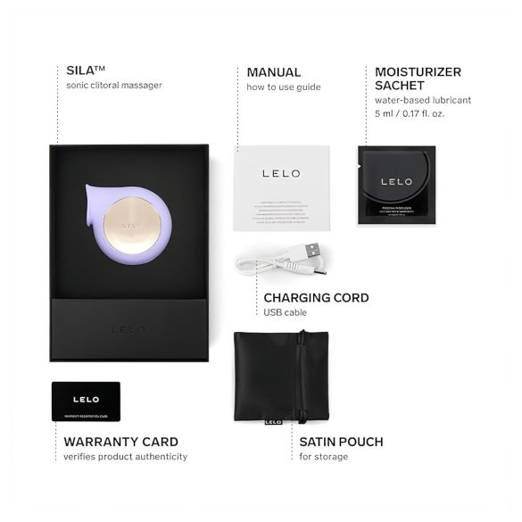 LELO Sila - clitorisstimulator met geluidsgolven - waterdicht silicone - paars