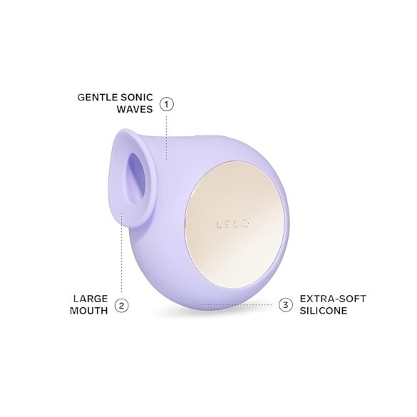 LELO Sila - clitorisstimulator met geluidsgolven - waterdicht silicone - paars