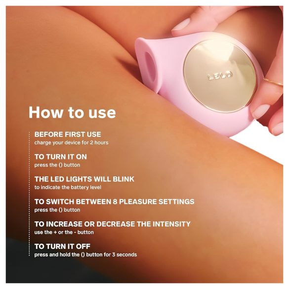 LELO Sila - clitorisstimulator met geluidsgolven - waterdicht silicone - paars