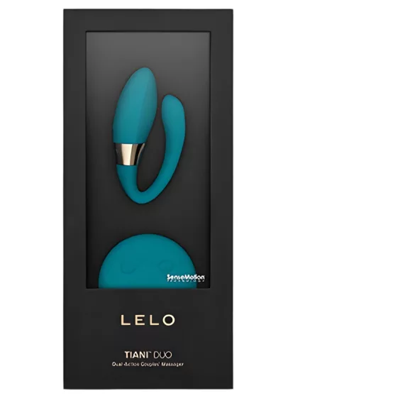 LELO Tiani Duo - vibrerend duo-ei voor koppels - siliconen - blauw