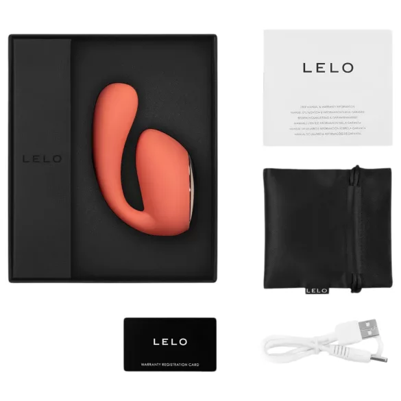 LELO Ida Wave - App-gestuurde tril- en roterende vibrator (koraal)