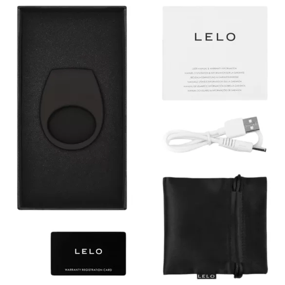 LELO Tor 3 - App-gestuurde vibrerende penisring voor mannen (zwart)
