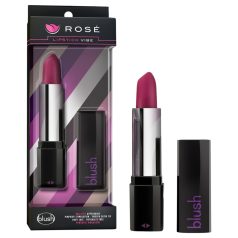   Blush Lipstick Rosé - waterdichte lipstick vibrator (zwart-roze)