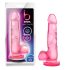 bjours Sweet N Hard 4 - roze dildo met zuignap en ballen