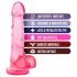 B Yours Sweet N Hard 4 - dildo met ballen - 18cm - roze