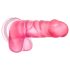 B Yours Sweet N Hard 4 - dildo met ballen - 18cm - roze