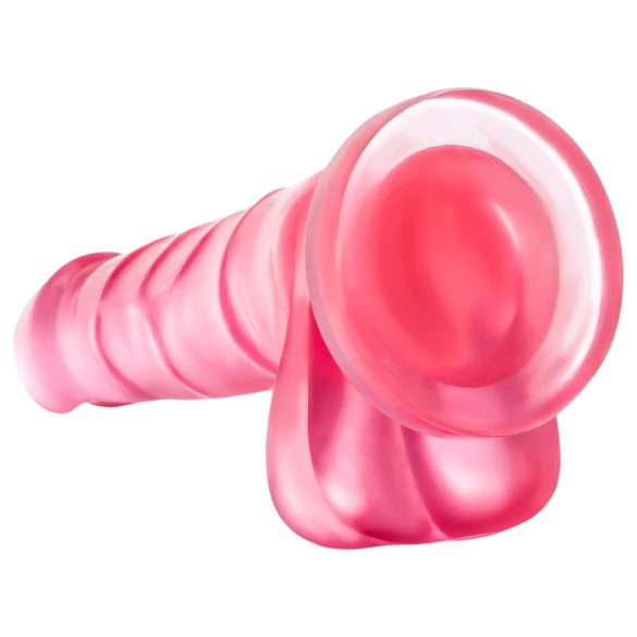 B Yours Sweet N Hard 4 - dildo met ballen - 18cm - roze