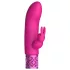 Royal Gems Dazzling - oplaadbare rabbit vibrator - siliconen - roze