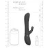 Vive Chou - vibrator met clitorisstimulator - 4-in-1 - zwart