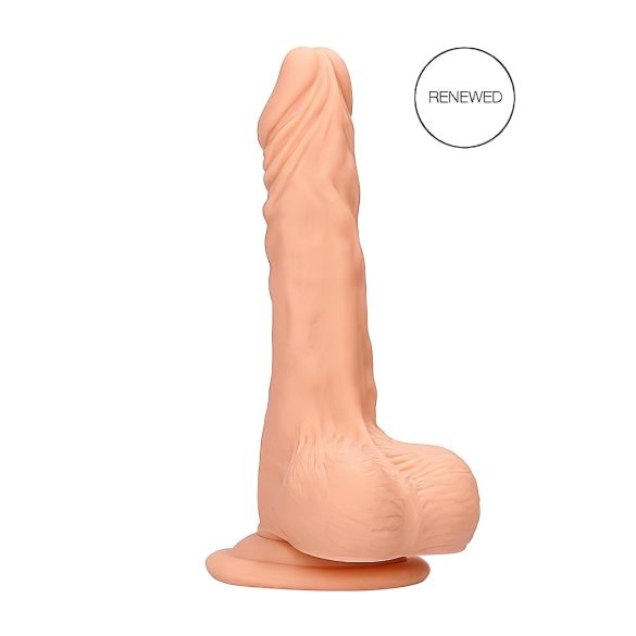 RealRock Dong 7 - levensechte dildo met bal, 17cm - naturel
