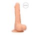 RealRock Dong 7 - levensechte dildo met bal, 17cm - naturel