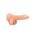 RealRock Dong 7 - levensechte dildo met bal, 17cm - naturel