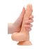 RealRock Dong 7 - levensechte dildo met bal, 17cm - naturel