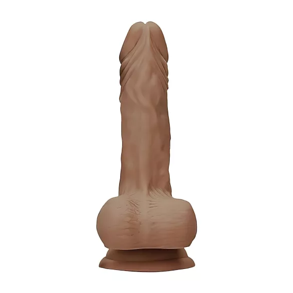 RealRock - realistische dildo met ballen - 17cm - donker huidkleur
