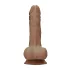 RealRock - realistische dildo met ballen - 17cm - donker huidkleur