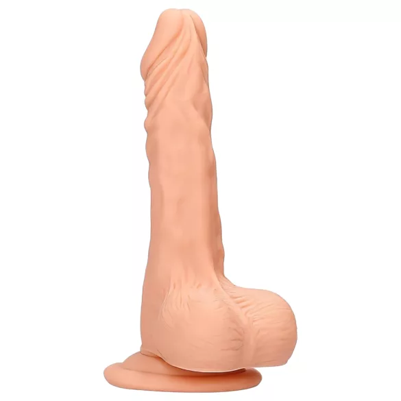 RealRock - dildo met ballen - realistisch - 20 cm - huidskleur