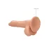 RealRock - dildo met ballen - realistisch - 20 cm - huidskleur
