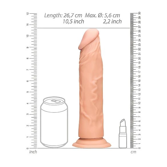 RealRock - dildo - realistisch - 25cm - huidkleurig