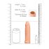 RealRock - penis sleeve - 17 cm - naturel