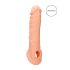 RealRock - penis sleeve - verlengstuk 21cm - transparant