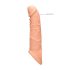 RealRock - penis sleeve - verlengstuk 21cm - transparant