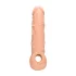 RealRock - penis sleeve - verlengstuk 21cm - transparant