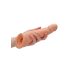 RealRock - penis sleeve - verlengstuk 21cm - transparant