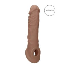 RealRock - penis sleeve - 21 cm - donker huidskleur