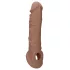 RealRock - penis sleeve - 21 cm - donker huidskleur
