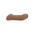 RealRock Penis Sleeve 9 - penismantel (21,5cm) - donker natuurlijk