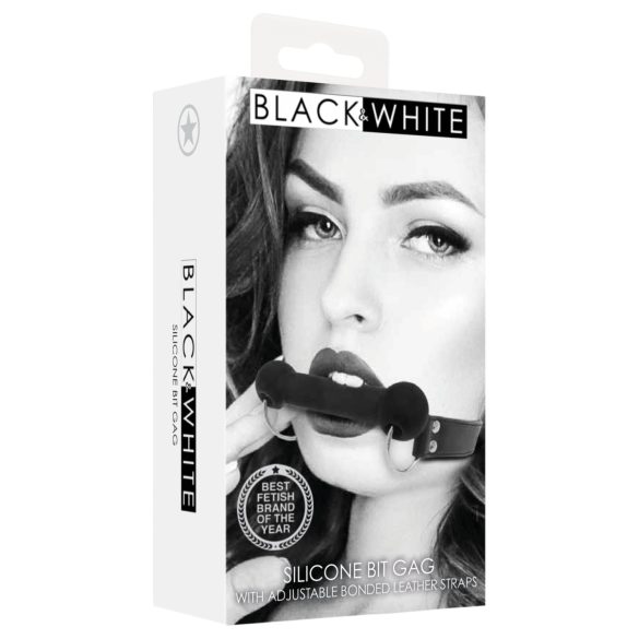 Ouch! - mondknevel in botvorm - silicone - zwart