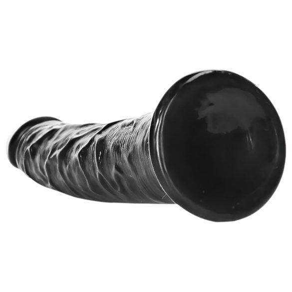 RealRock - realistische dildo - slank model - 15,5 cm zwart