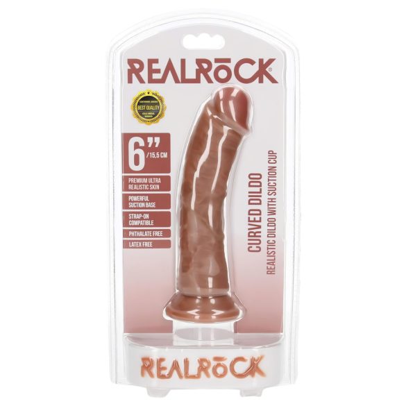 RealRock - realistische dildo - 15,5 cm - donker beige