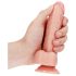 RealRock - zuignap dildo - 15,5 cm (natuurlijk)