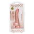 RealRock - zuignap dildo - 15,5 cm (natuurlijk)