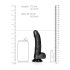 RealRock - realistische dildo met zuignap - 15,5cm - zwart