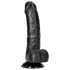 RealRock - realistische dildo met zuignap - 15,5cm - zwart