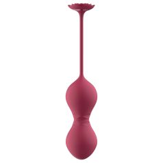Raytech Rose - oplaadbare waterdichte vaginaballetjes (rood)